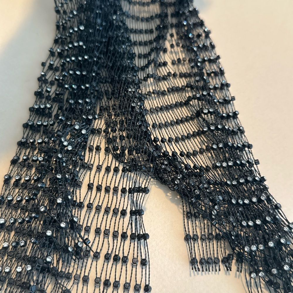 Black Mesh Headscarf P25 - Picture 5 of 5